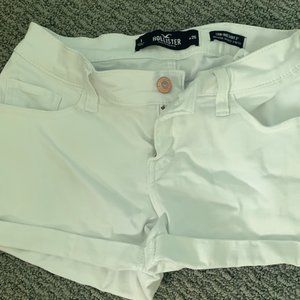 White Hollister Jean Shorts